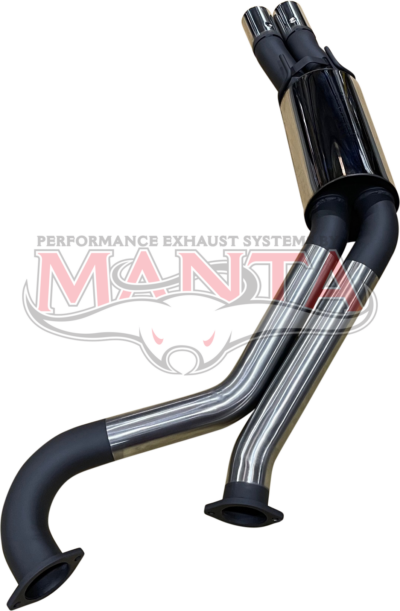 VU Maloo Ute 3in Dual Rear Muffler With Polished Tips