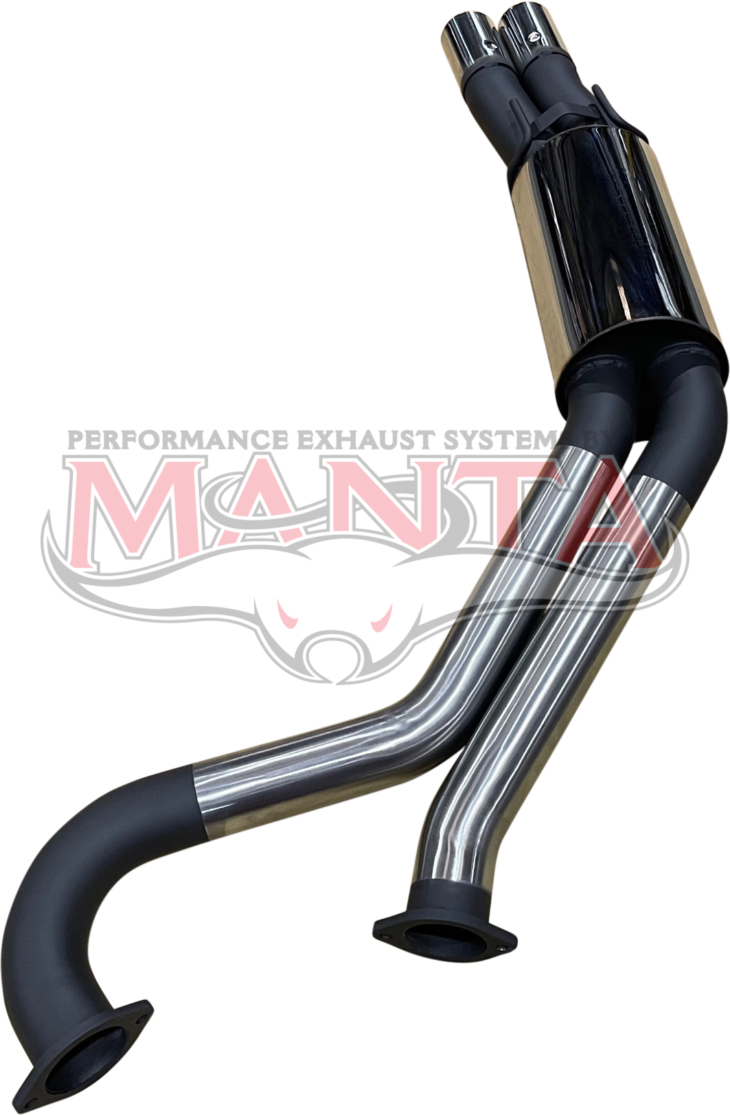 VU Maloo Ute 3in Dual Rear Muffler With Polished Tips