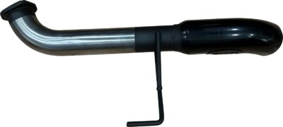 Toyota Landcruiser 300 Series V6 3in Tail Pipe With Black 4in Dump Tip