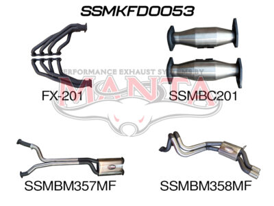 Ford Falcon AU LIVE AXLE V8 Sedan 2.5in Dual With Extractors (SSMKFD0053)