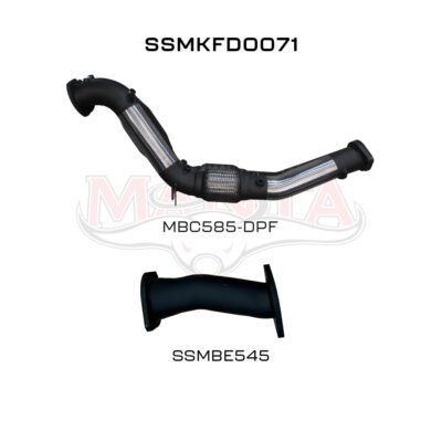 Ford Ranger PX2 & PX3 3.2L TD, 3in DPF Replacement With Cat, Bolts To Std OEM System (SSMKFD0071)