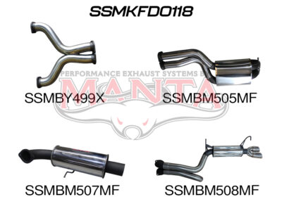 Ford BA BF V8 Sedan 3in L & R CatBack Muffler/Muffler