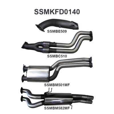 Ford BA BF XR6 Turbo Ute 3in Dual Turbo Back