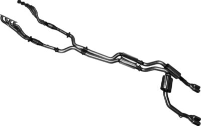 Ford BA BF V8 4V Ute 3in L & R With Extractors Muffler/Muffler