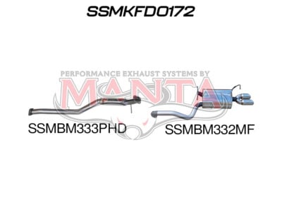 Ford Falcon FG 6 Cylinder N/A Sedan Catback Hotdog/Muffler (SSMKFD0172)