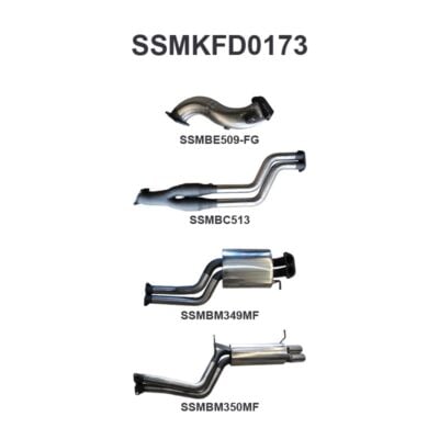 Ford Falcon FG XR6 Turbo 2.5in Dual Turbo Back (SSMKFD0173)
