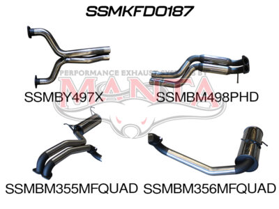 Ford FG V8 Sedan 2.5in L & R CatBack Hotdog/Muffler (SSMKFD0187)