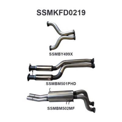 Ford FG 5.4L V8 Ute 3in Dual CatBack Hotdog/Muffler