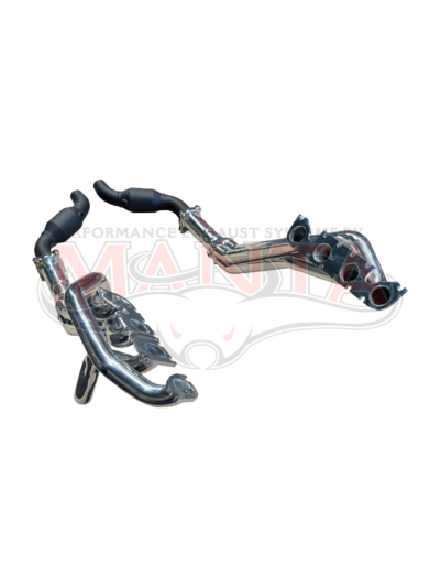 Mustang 5.0L V8 FM, FN, FO, 1 7/8" HPC Coated Extractors And Cats, To Bolt To Factory Exhaust System