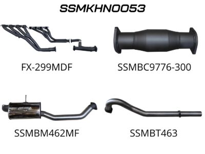 Holden Commodore VN VP VR VS Sedan 5.0L Manual V8 3in With Extractors Tailpipe