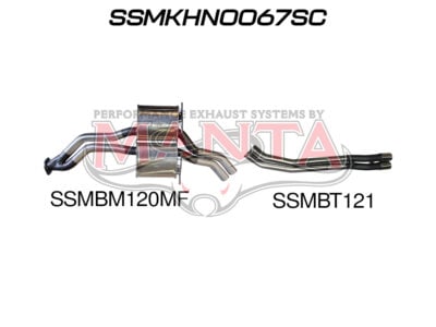 Holden Commodore VP VR VS Sedan 5L V8 IRS 2.5in Catback Tailpipe (SSMKHN0067SC)