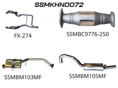 Holden Commodore VG VP VR V6 Ute 2.5in With Extractors Muffler/Tailpipe (SSMKHN0072)