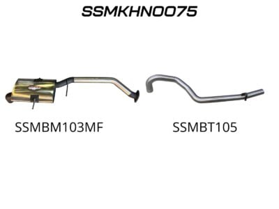 Holden Commodore VG VP VR V6 Ute 2.5in Catback Muffler/Tailpipe