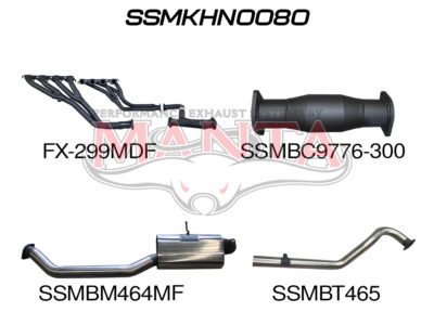 Holden Commodore VN VP VR VS UTE 5.0L V8 MANUAL 3IN SYSTEM WITH CAT & CENTRE MUFFLER ONLY (SSMKHN0080)