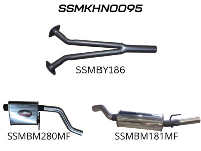 Holden Commodore VZ V6 Sedan Ute Wagon 2.5in Catback Muffler/Muffler (SSMKHN0095)