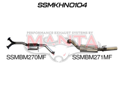 Holden Commodore VZ V6 Sedan 3in Catback Muffler/Muffler (SSMKHN0104)