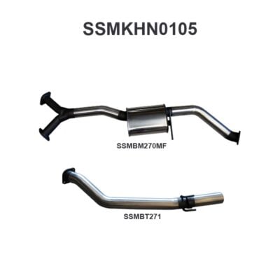 Holden Commodore VZ V6 Sedan 3in Catback Muffler/Tailpipe (SSMKHN0105)