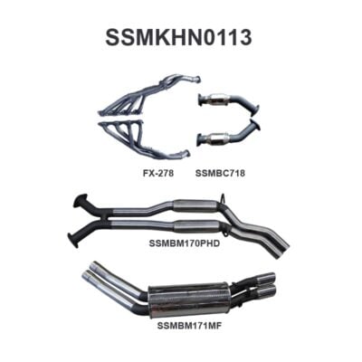 Holden Commodore VT 5L Sedan 2.5in Dual With Extractors Hotdog/Muffler (SSMKHN0113)