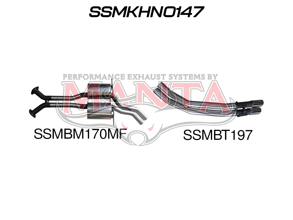 ssmkhn0147_01 Holden VX VY V8 Monaro 2.5in Dual Catback Muffler/Tailpipe (SSMKHN0147)