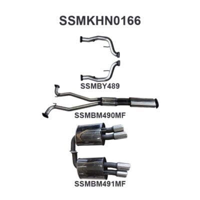 Holden Commodore VE V8 Sedan Wagon 2.5in Catback Muffler/Muffler (SSMKHN0166)
