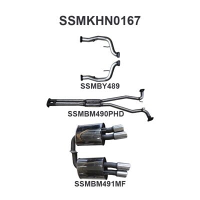 Holden Commodore VE V8 Sedan Wagon 2.5in Catback Hotdog/Muffler (SSMKHN0167)