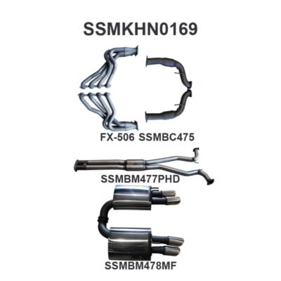 Holden Commodore VE V8 Sedan Wagon 3in With 1 7/8 in Extractors Hotdog/Muffler (SSMKHN0169)
