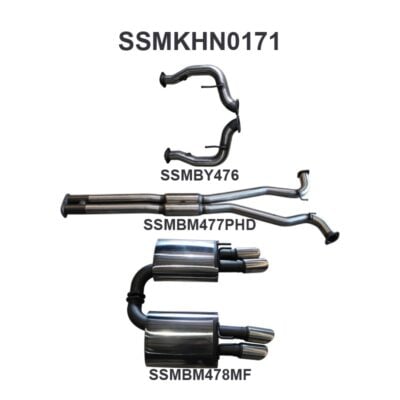 Holden Commodore VE V8 Sedan Wagon 3in Catback Hotdog/Muffler (SSMKHN0171)
