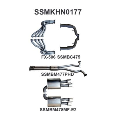 HSV VE E2 Sedan Wagon 3in With 1 7/8 in Extractors Hotdog/Muffler (SSMKHN0177)