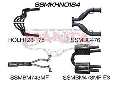 HSV VE E3 Sedan Wagon 3in With 1 7/8 in Extractors Muffler/Muffler (SSMKHN0184)