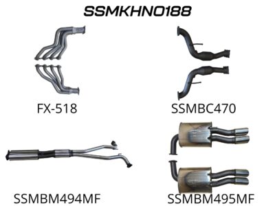 Holden Commodore VE Ute & Maloo 2.5in With Extractors Muffler/Muffler (SSMKHN0188)