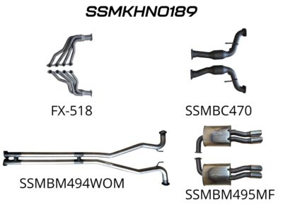 Holden Commodore VE Ute & Maloo 2.5in With Extractors Hotdog/Muffler (SSMKHN0189)