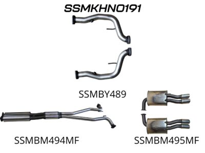 Holden Commodore VE Ute & Maloo 2.5in Catback Muffler/Muffler (SSMKHN0191)