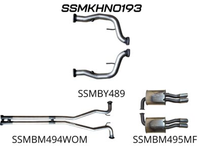 Holden Commodore VE Ute & Maloo 2.5in Catback WOM/Muffler (SSMKHN0193)
