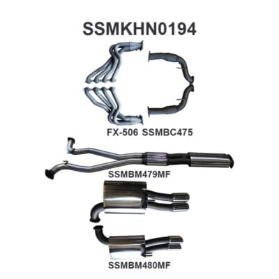 Holden Commodore VE Ute & Maloo V8 3in With 1 7/8 in Extractors Muffler/Muffler (SSMKHN0194)
