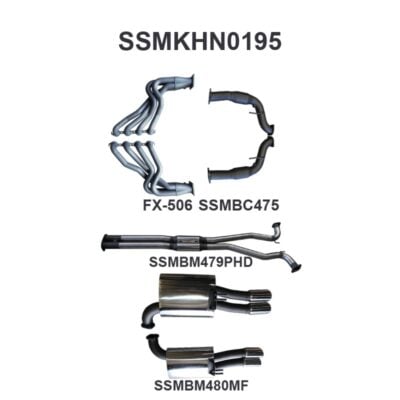 Holden Commodore VE Ute & Maloo V8 3in With 1 7/8 in Extractors Hotdog/Muffler (SSMKHN0195)