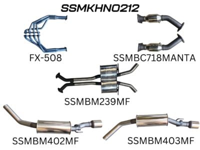 HSV VY VZ Maloo 2.5in Dual With Extractors Muffler/Muffler (SSMKHN0212)