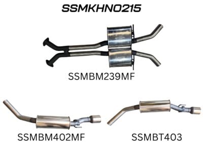 HSV VY Maloo 2.5in Dual Catback Muffler/Muffler (SSMKHN0215)