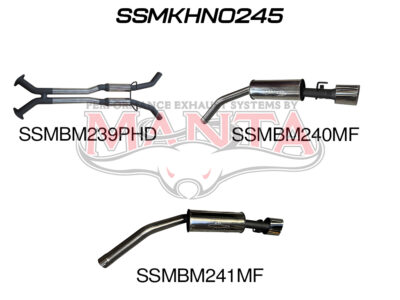 Holden Commodore VU VY VZ V8 Ute 2.5in L & R Catback Hotdog/Muffler (SSMKHN0245)