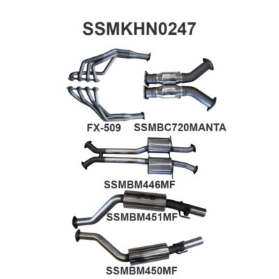 Holden Commodore VU VY VZ V8 Ute 3in L & R With 1 7/8 in Extractors Muffler/Muffler (SSMKHN0247)