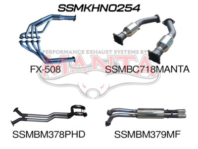 Holden Commodore VY VZ V8 1 ton 2.5in Dual With Extractors Hotdog/Muffler (SSMKHN0254)