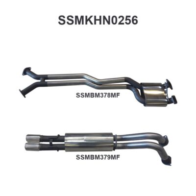 Holden Commodore VY VZ V8 1 ton 2.5in Dual Catback Muffler/Muffler