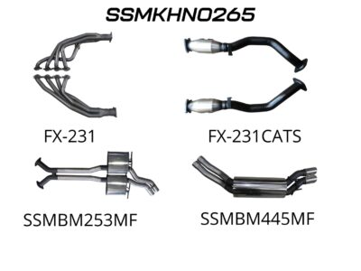 Holden Commodore VY VZ V8 AWD Wagon 2.5in Dual With Extractors Muffler/Muffler (SSMKHN0265)