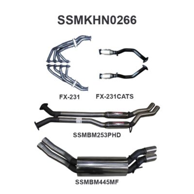 Holden Commodore VY VZ V8 AWD Wagon 2.5in Dual With Extractors Hotdog/Muffler (SSMKHN0266)
