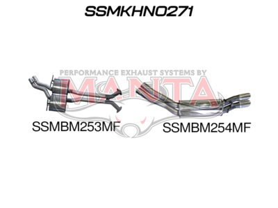 Holden Commodore VT - VZ V8 Wagon 2.5in Dual Catback Muffler/Muffler (SSMKHN0271)