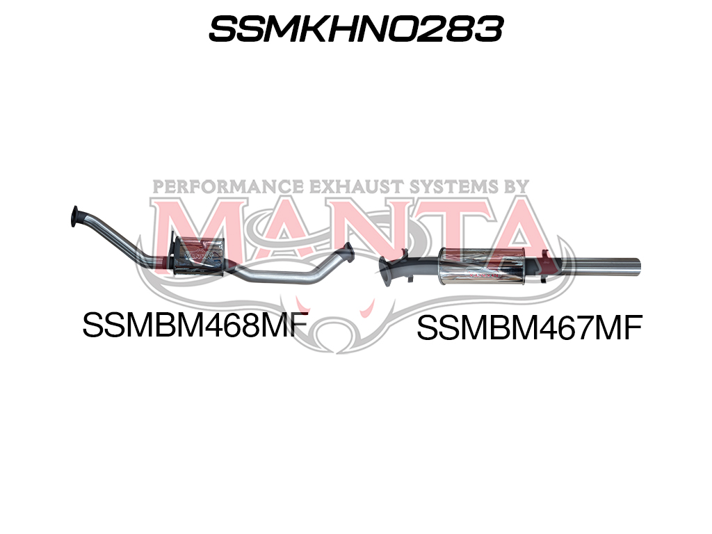 ssmkhn0283_01 Holden VP VR VS Statesman V8 IRS 3in Catback Muffler (SSMKHN0283)