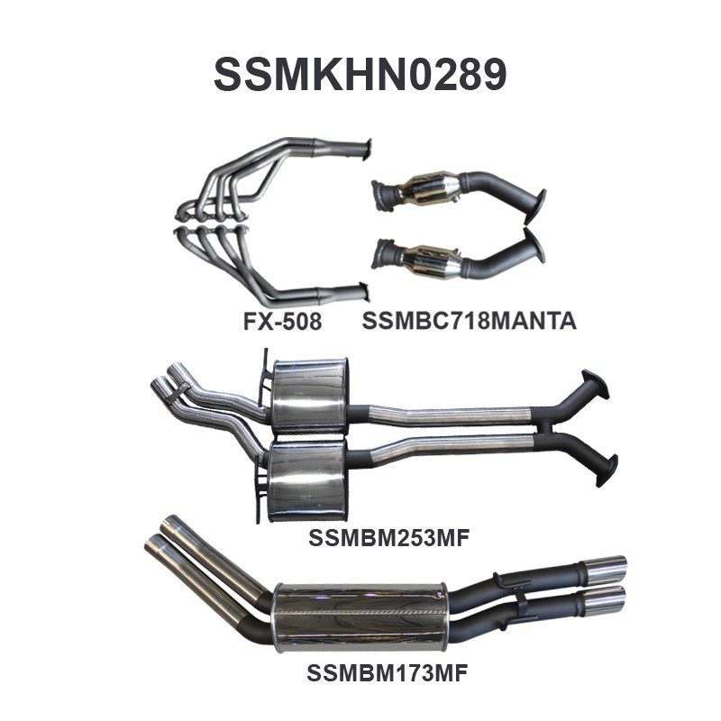 ssmkhn0289-01-mpiclean Holden WH Statesman V8 2.5in Dual With Extractors Muffler/Muffler (SSMKHN0289)