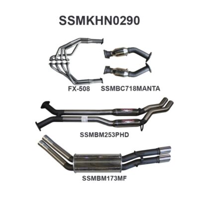 Holden WH Statesman V8 2.5in Dual With Extractors Hotdog/Muffler (SSMKHN0290)