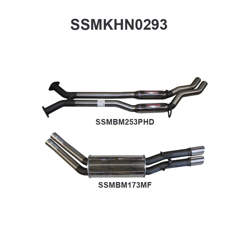 ssmkhn0293-01-mpiclean Holden WH Statesman V8 2.5in Dual Catback Hotdog/Muffler (SSMKHN0293)