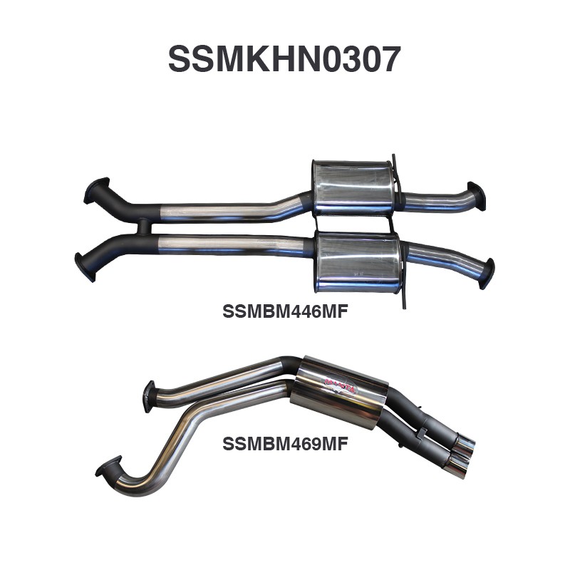 ssmkhn0307-01-mpiclean Holden WK WL Statesman V8 3in Dual Catback Muffler/Muffler (SSMKHN0307)