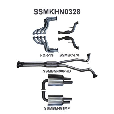 Holden Commodore VF V8 Sedan Wagon 2.5in With Extractors Hotdog/Muffler (SSMKHN0328)